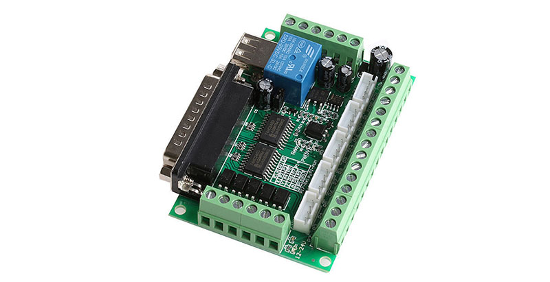 Exemplu de breakout board CNC ieftin pentru port paralel