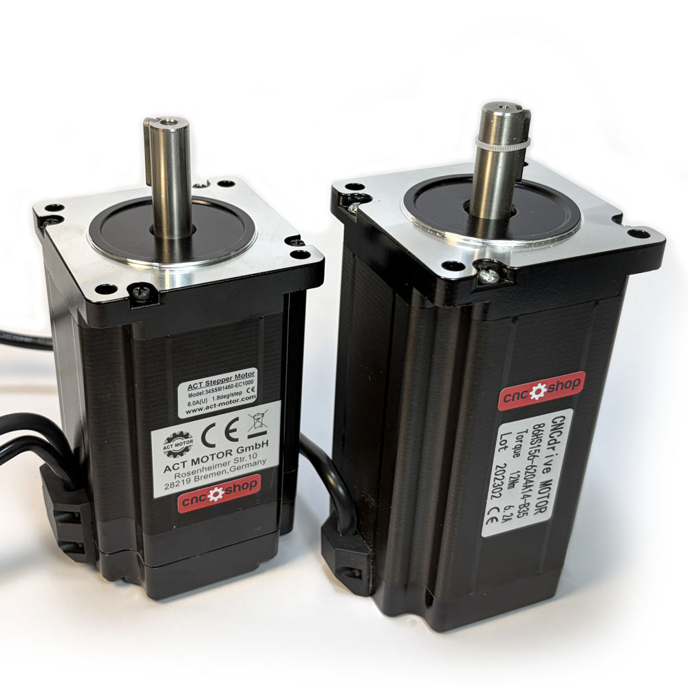 Motoare pas cu pas clasic si hibrid cu encoder pentru CNC